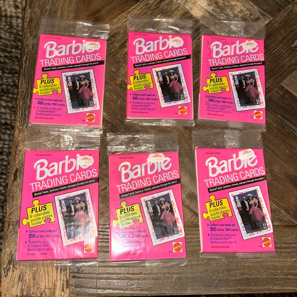 1991 unopened Barbie trading cards